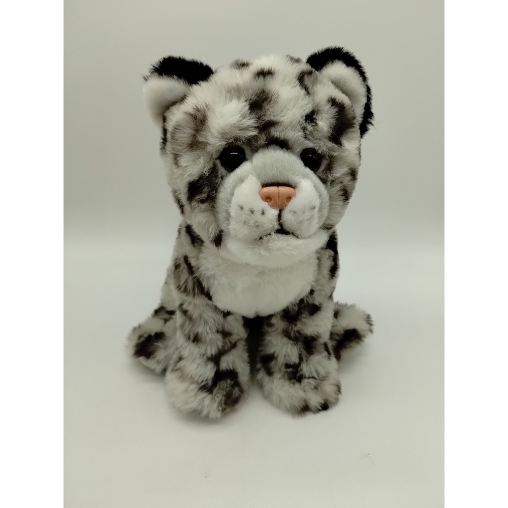 Hugs Cuddles Baby Snow Leopard Cub Plush 10" Ultra Soft Stuffed Animal Toy
